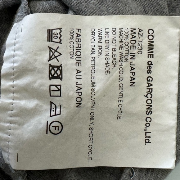 COMME des GARÇONS | Men’s t-shirt | Medium | Gray - Picture 6 of 6